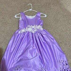 purple puffy dress KIDS